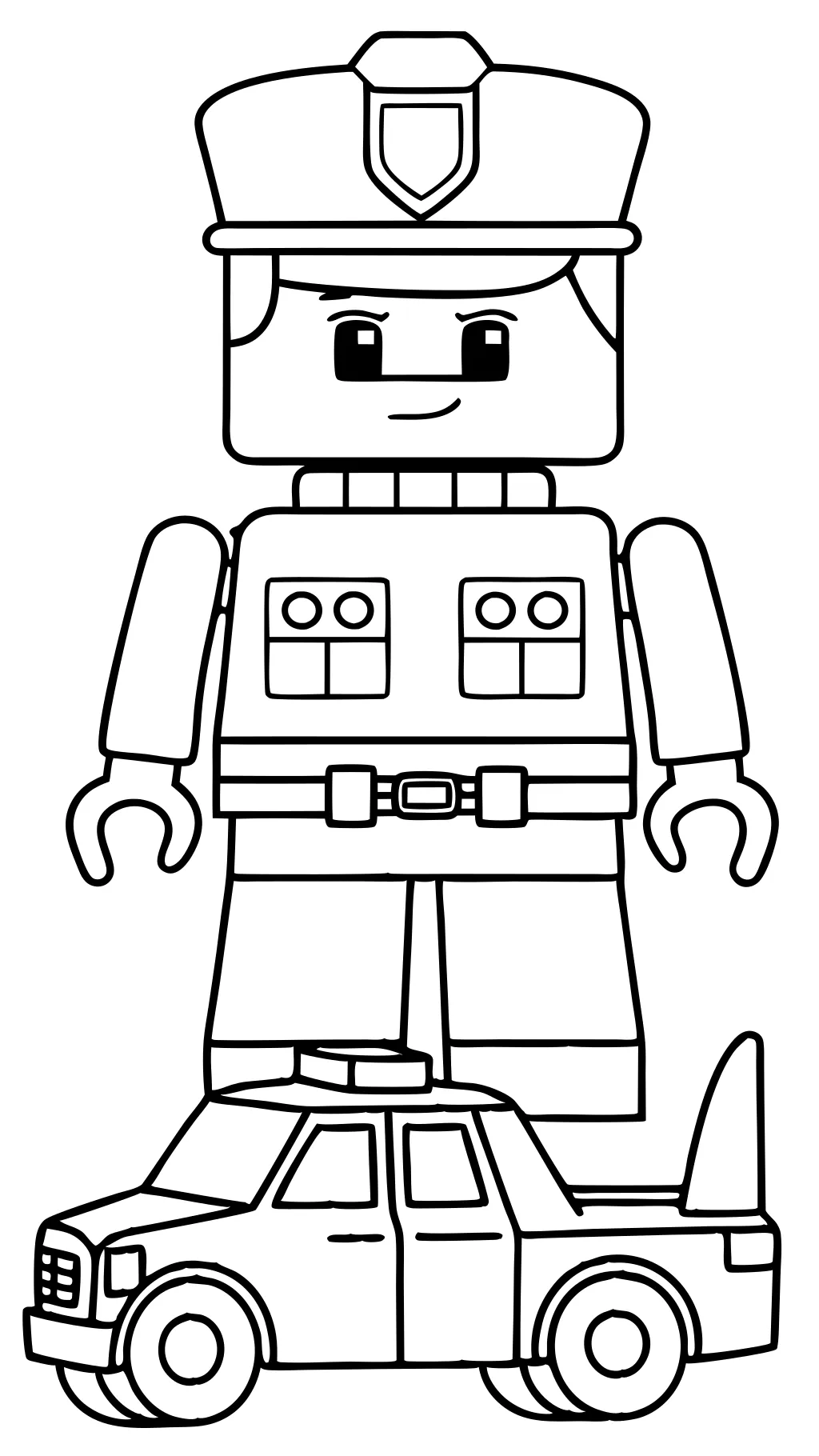 lego coloring pages police